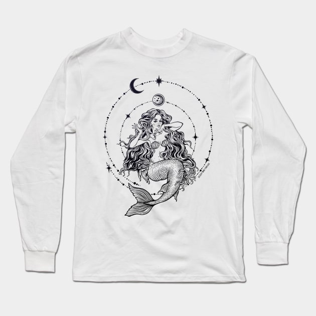 Magical Mermaid Long Sleeve T-Shirt by Desert Wind Threads